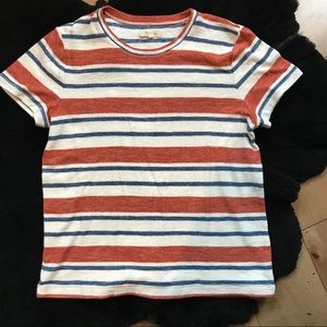 Madewell textured retro stripe tee
